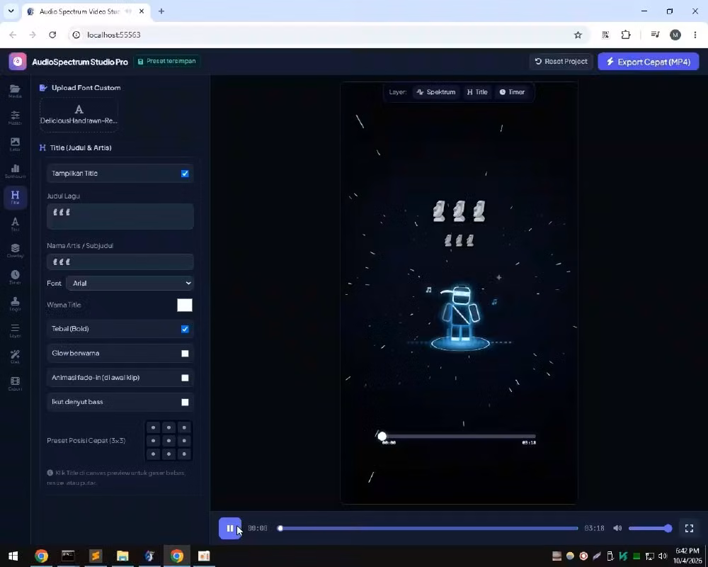 Aplikasi Audio Spektrum